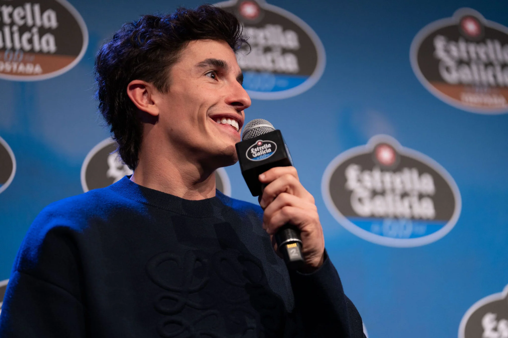 Retrato Marc Márquez en entrevista Estrella Galicia 0,0