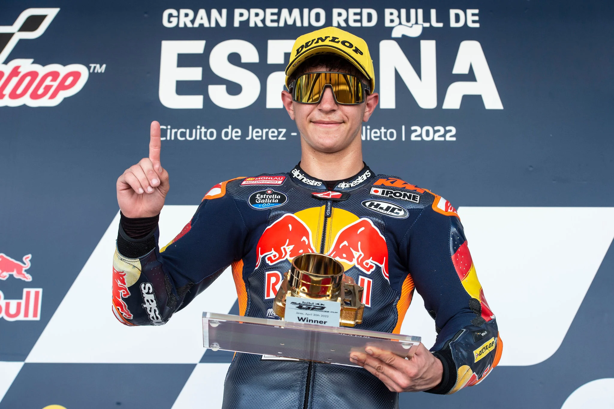 Jose Rueda, Red Bull Rookies Cup race 1, Spanish MotoGP, 30 April 2022 // Gold & Goose / Red Bull Content Pool // SI202204300186 // Usage for editorial use only // 
