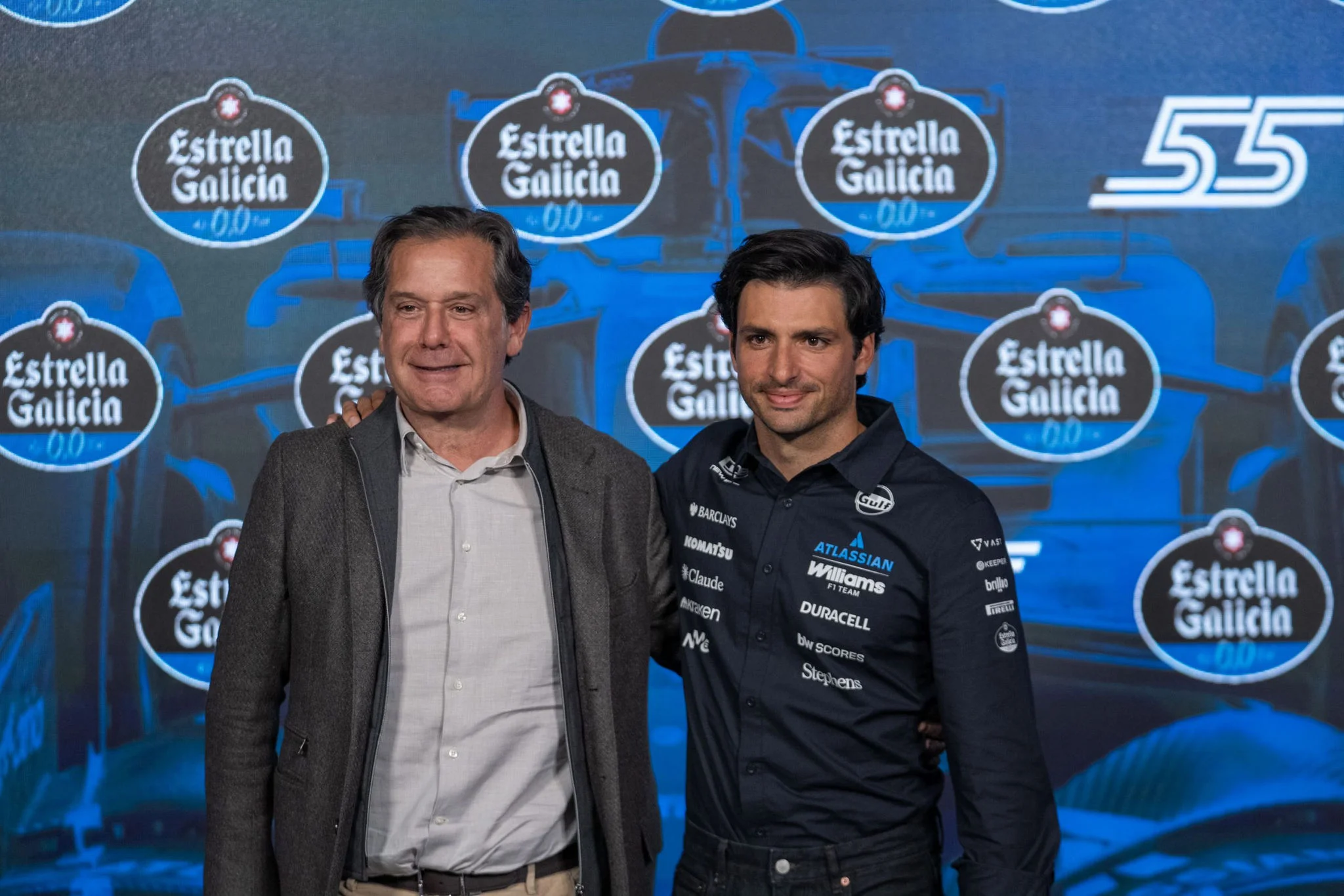 Carlos Sainz en la rueda de prensa