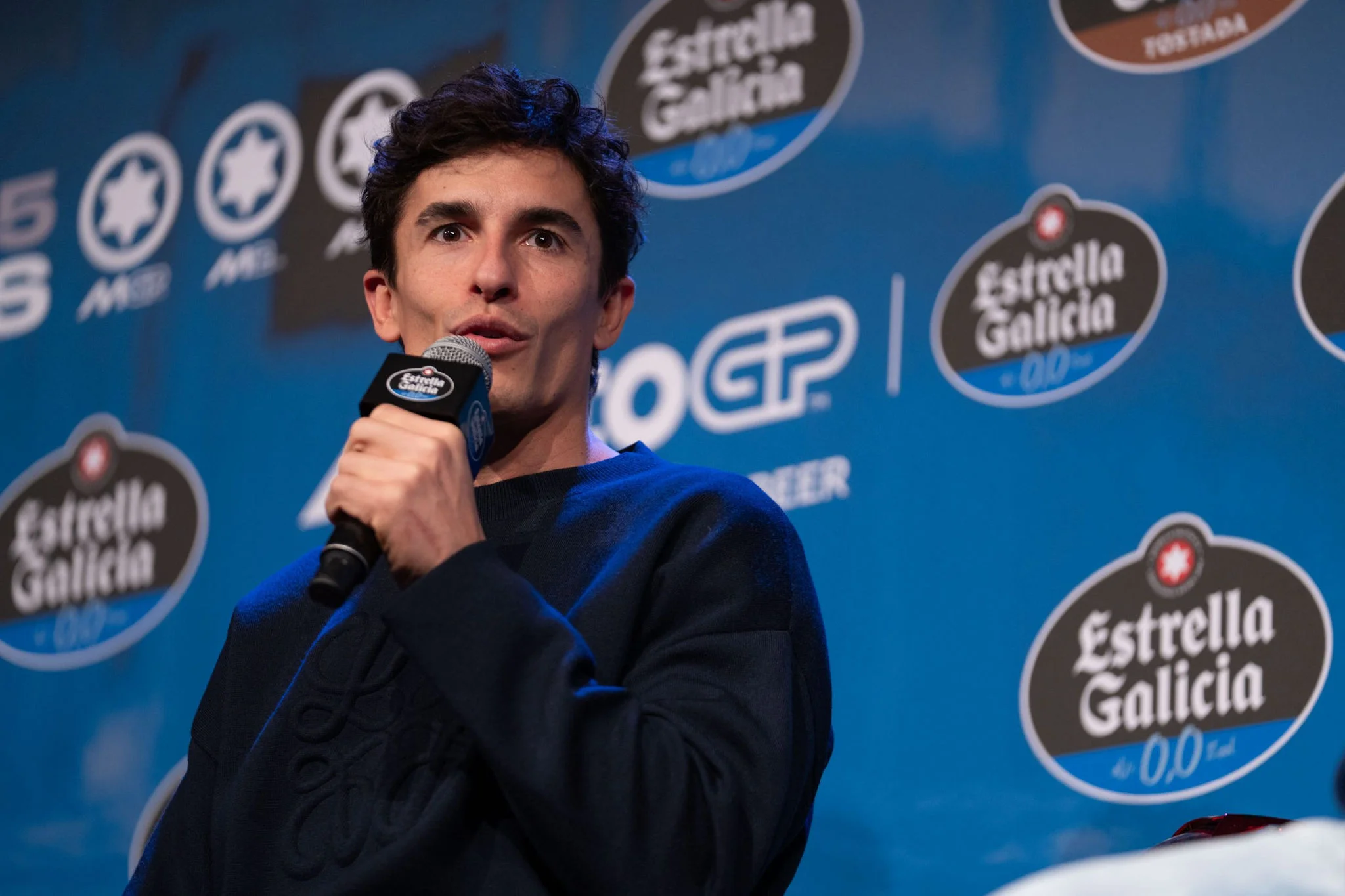Retrato Marc Márquez en entrevista Estrella Galicia 0,0