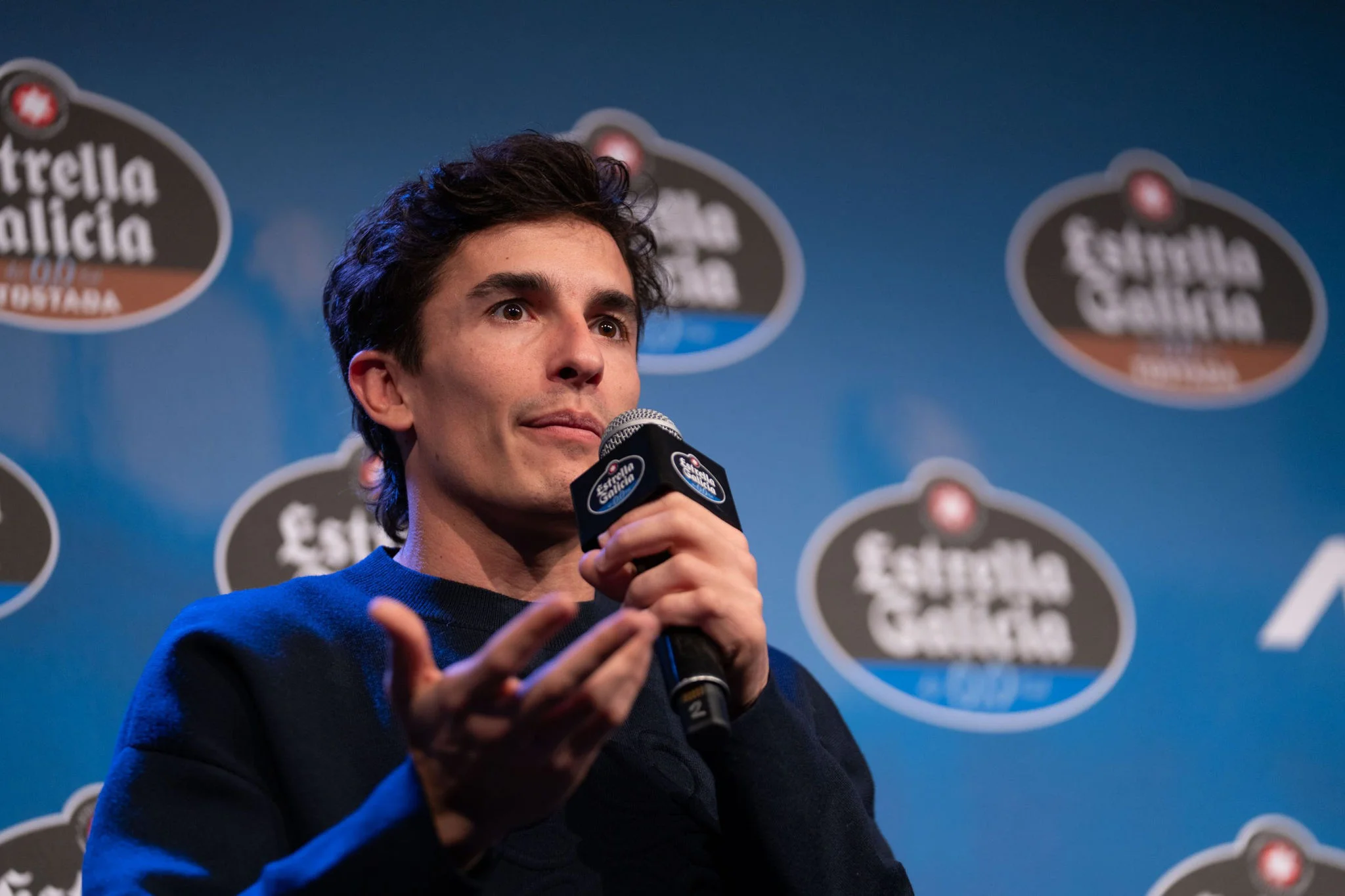 Retrato Marc Márquez en entrevista Estrella Galicia 0,0
