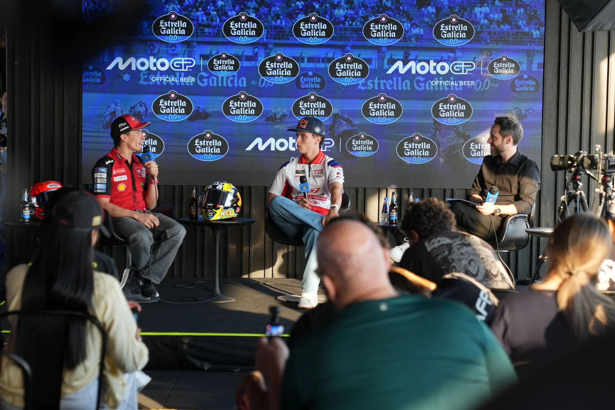 Rueda de prensa Estrella Galicia 0,0 con Marc Márquez y Diogo Moreira