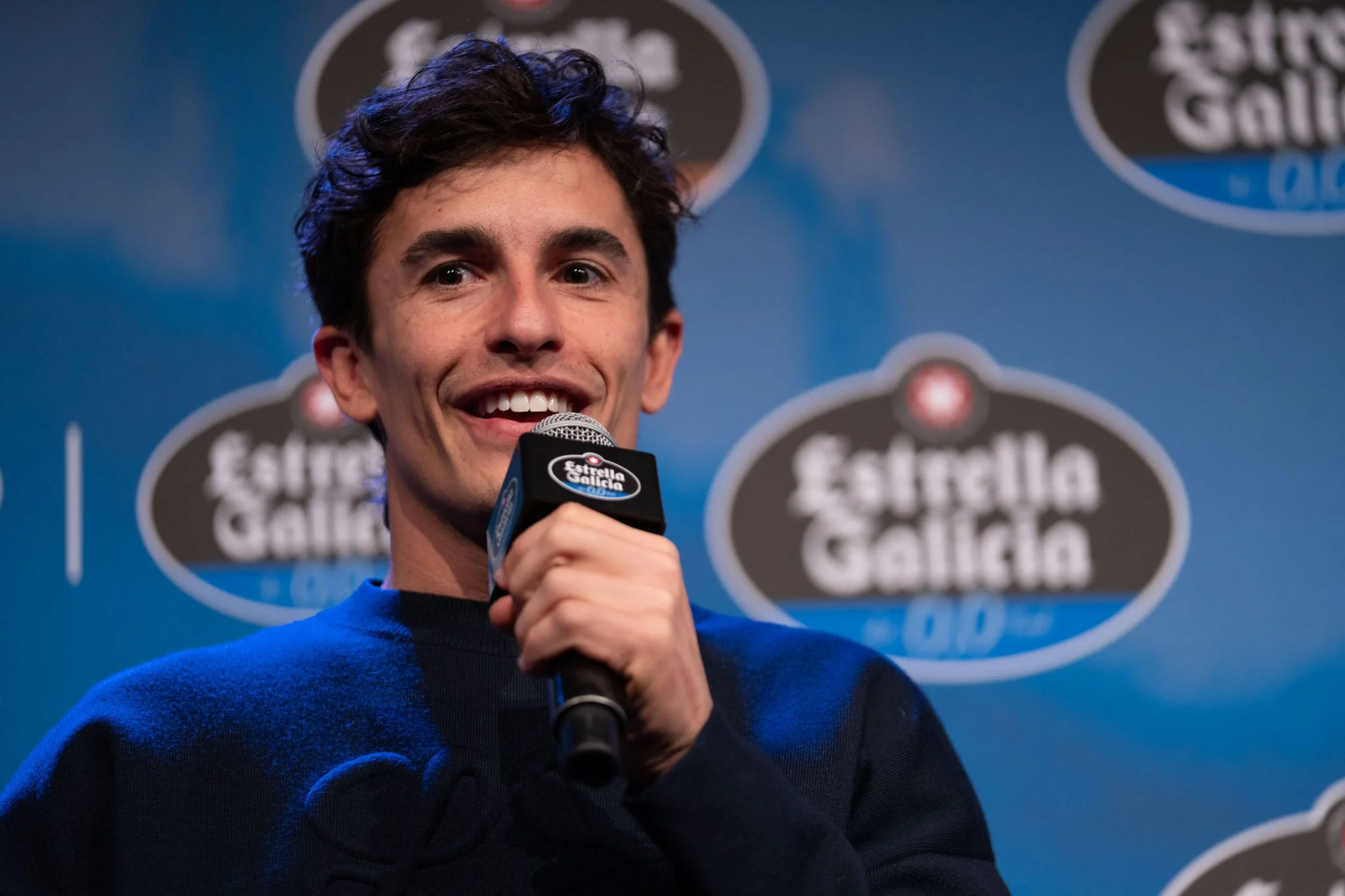 Retrato Marc Márquez en entrevista Estrella Galicia 0,0