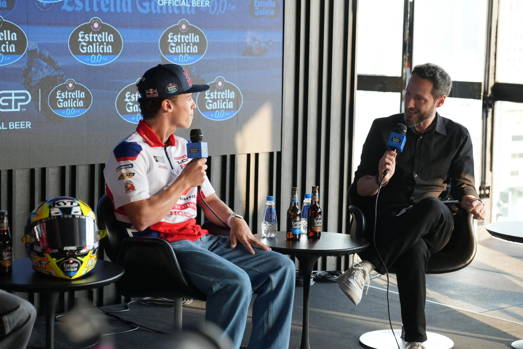 Rueda de prensa Estrella Galicia 0,0 con Marc Márquez y Diogo Moreira